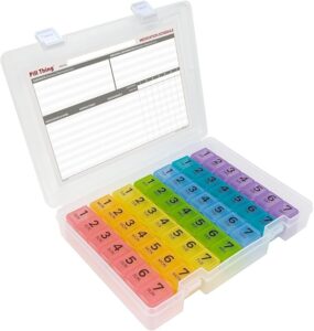 Read more about the article 7 Times a Day Weekly Pill Box Organizer by PILL THING Review | Large Pill Organizers