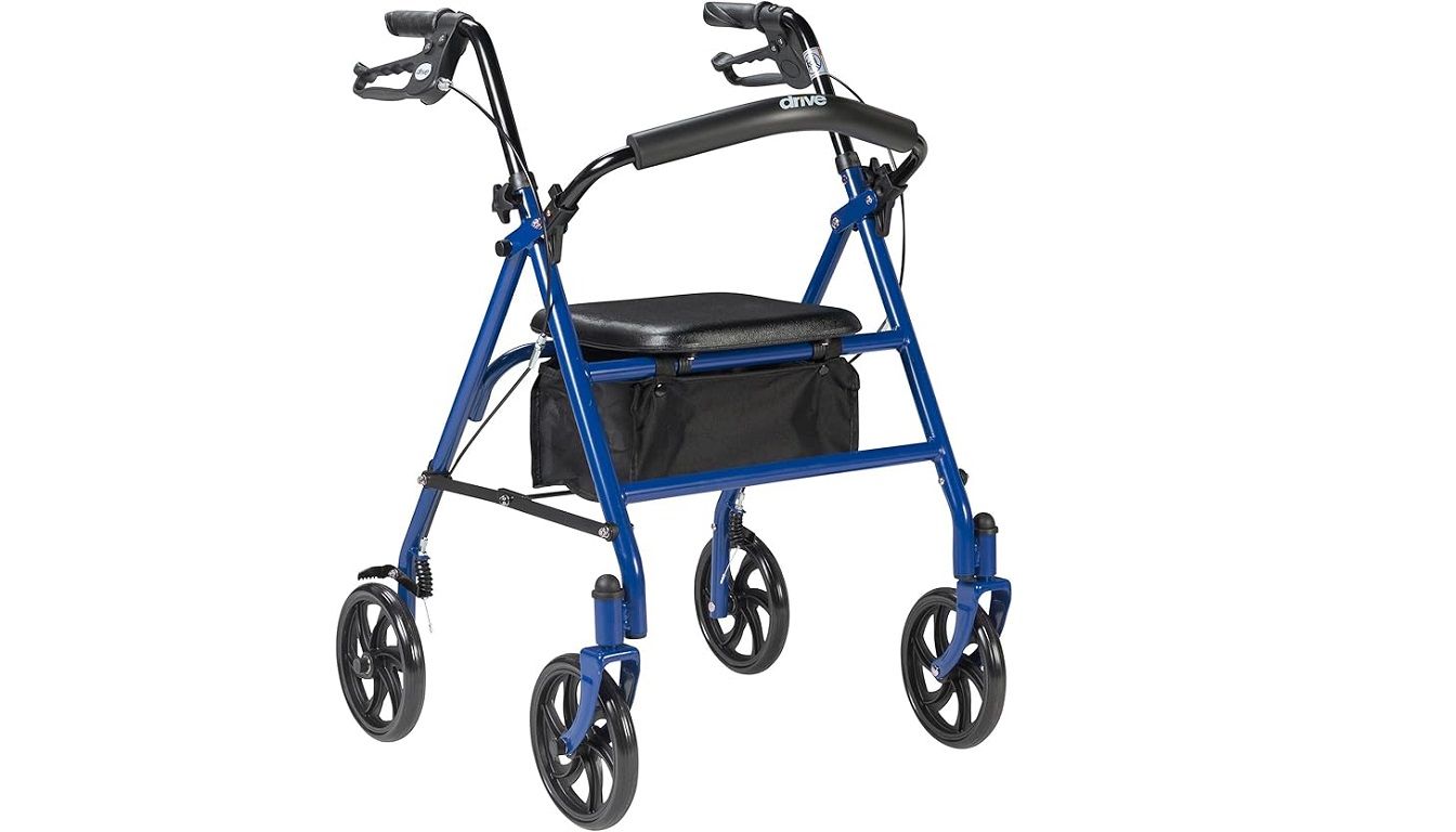You are currently viewing 🚶‍♂️ Drive Medical 10257BL-1 4 Rollator Walker With Seat Amazon