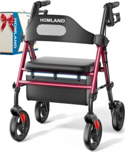 Read more about the article Best Walkers for Seniors Amazon | HOMLAND Foldable Rollator Review 2025
